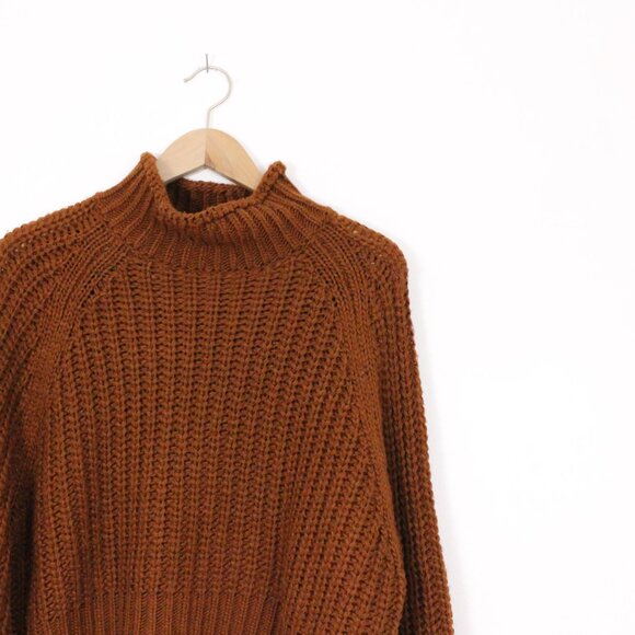 H&M Brown Ribbed Turtleneck Sweater - Picture 5 of 8